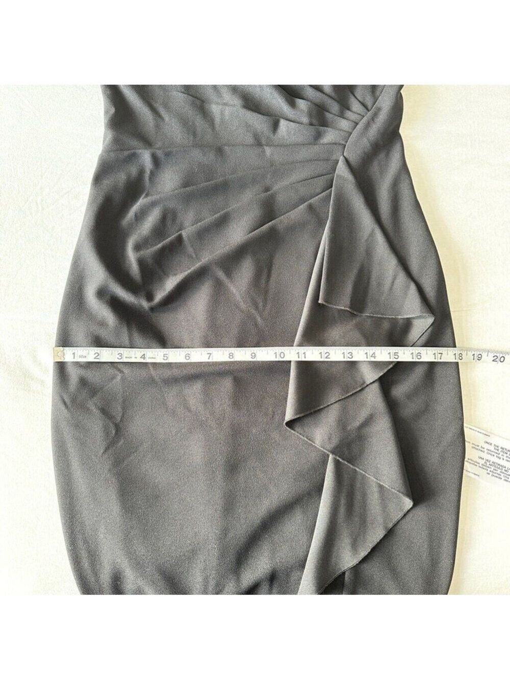 Tadashi Shoji Shoulder Cut-Out Black Dress Crepe Women's Size Medium - Picture 10 of 14